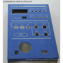 Cubierta de aluminio del panel de control